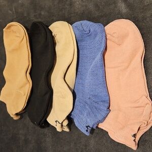 5 Pack Smiley Face Ankle Socks NWT
